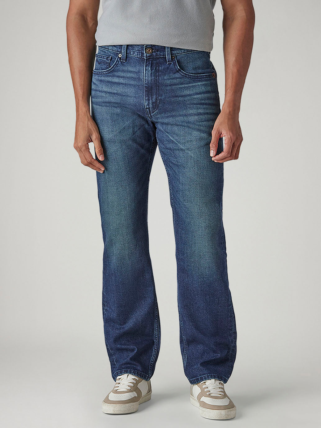 Men's Tinted 505 Dark Indigo Straight Fit Mid Rise Jeans - 20 View