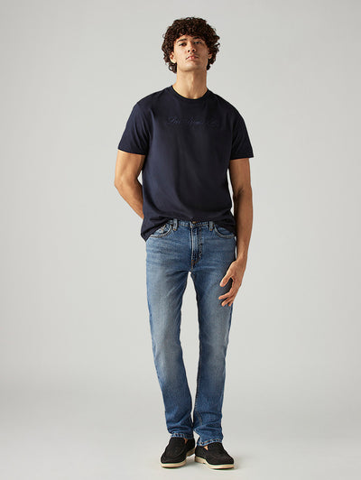 Men's 511 Blue Slim Fit Mid Rise Jeans-image-36