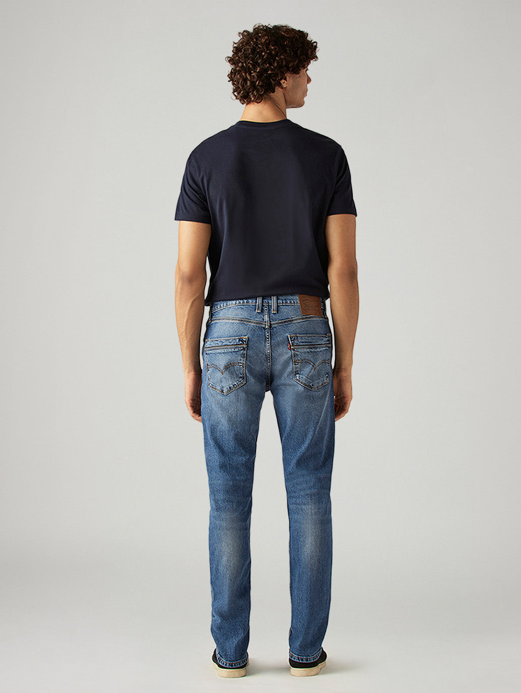 Men's 511 Blue Slim Fit Mid Rise Jeans - Back View