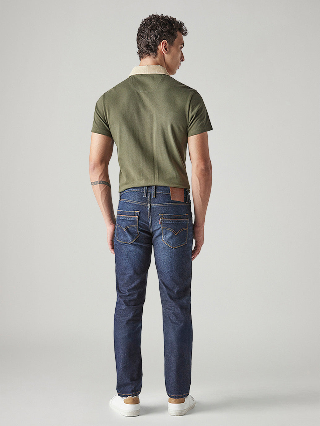 Men's 511 Indigo Slim Fit Mid Rise Jeans - Back View