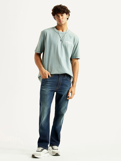 Men's 513 Navy Slim Straight Fit Mid Rise Jeans-image-36