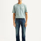Men's 513 Navy Slim Straight Fit Mid Rise Jeans - Front View