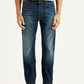 Men's 513 Navy Slim Straight Fit Mid Rise Jeans - Front View