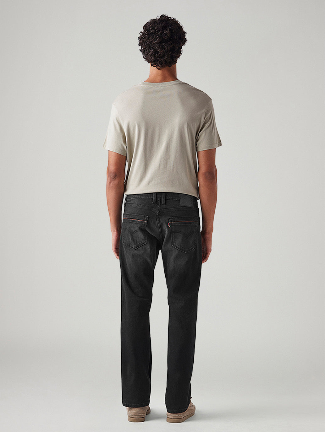 Men's 513 Charcoal Grey Slim Straight Fit Mid Rise Jeans - Back View