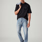 Men's 555 Light-Blue Relaxed Straight Fit Mid Rise Jeans - Styleshot View