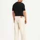 Men's 578 Beige Baggy Fit Mid Rise Jeans - Back View