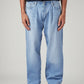 Men's 578 Light Blue Baggy Fit Mid Rise Jeans - Front View