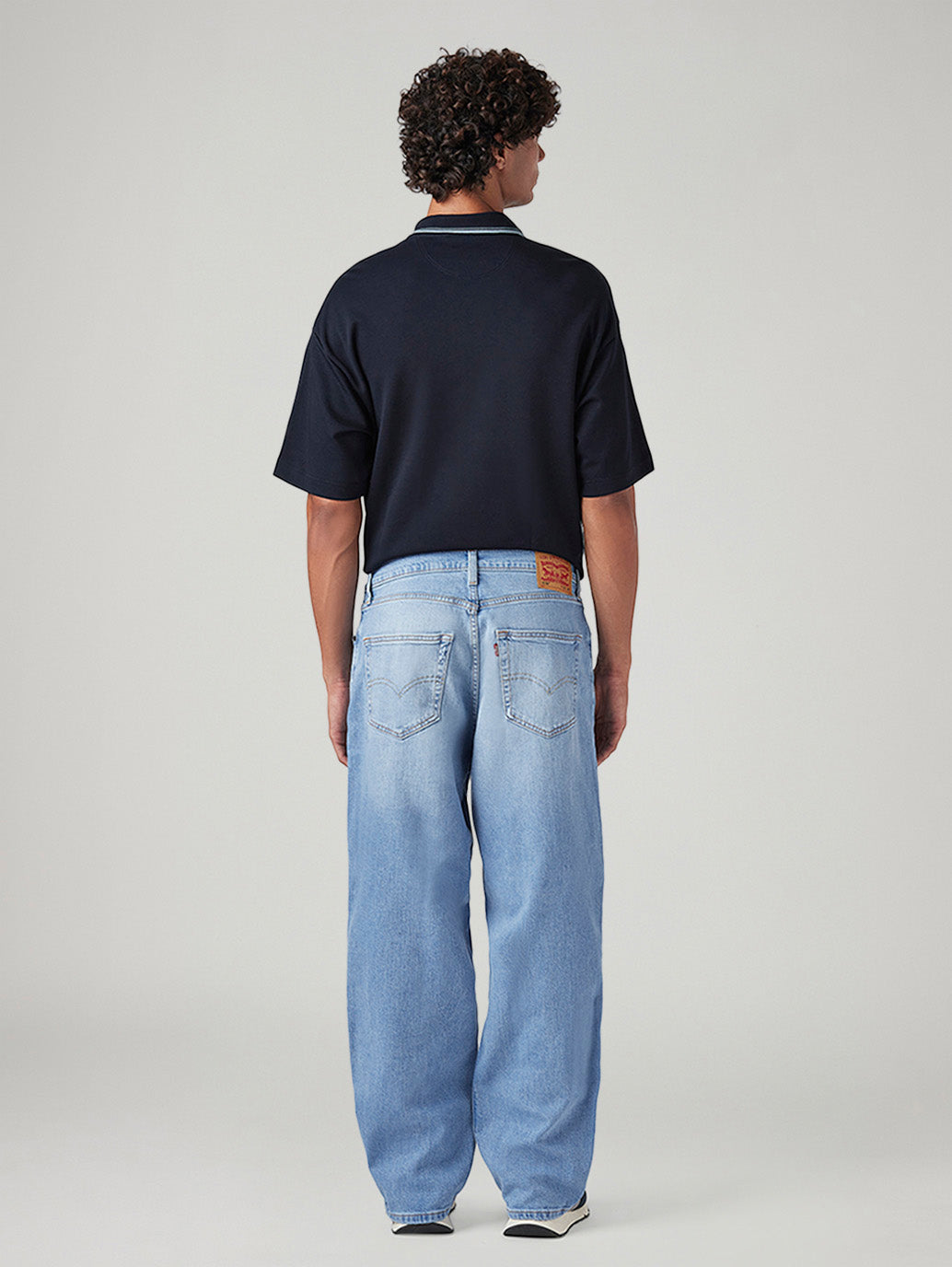 Men's 578 Light Blue Baggy Fit Mid Rise Jeans - Back View