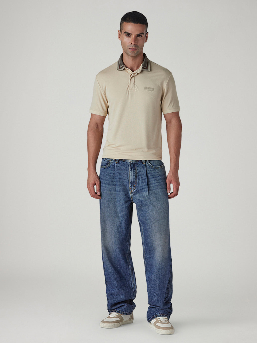 Men's 578 Tinted Indigo Baggy Fit Mid Rise Jeans - Front View