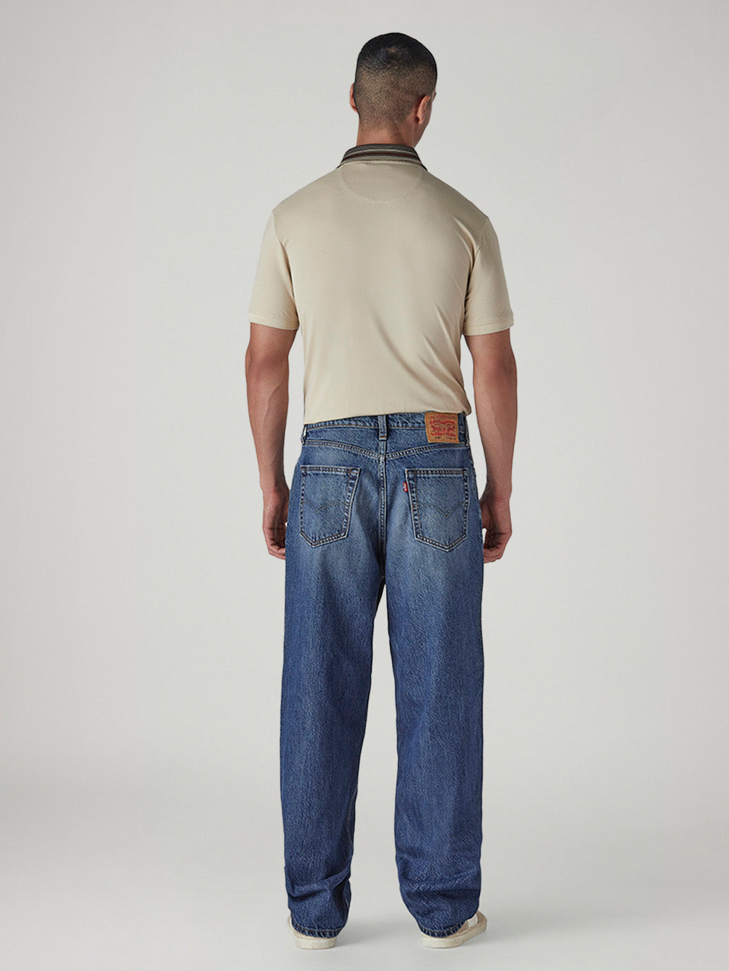 Men's 578 Tinted Indigo Baggy Fit Mid Rise Jeans - Back View