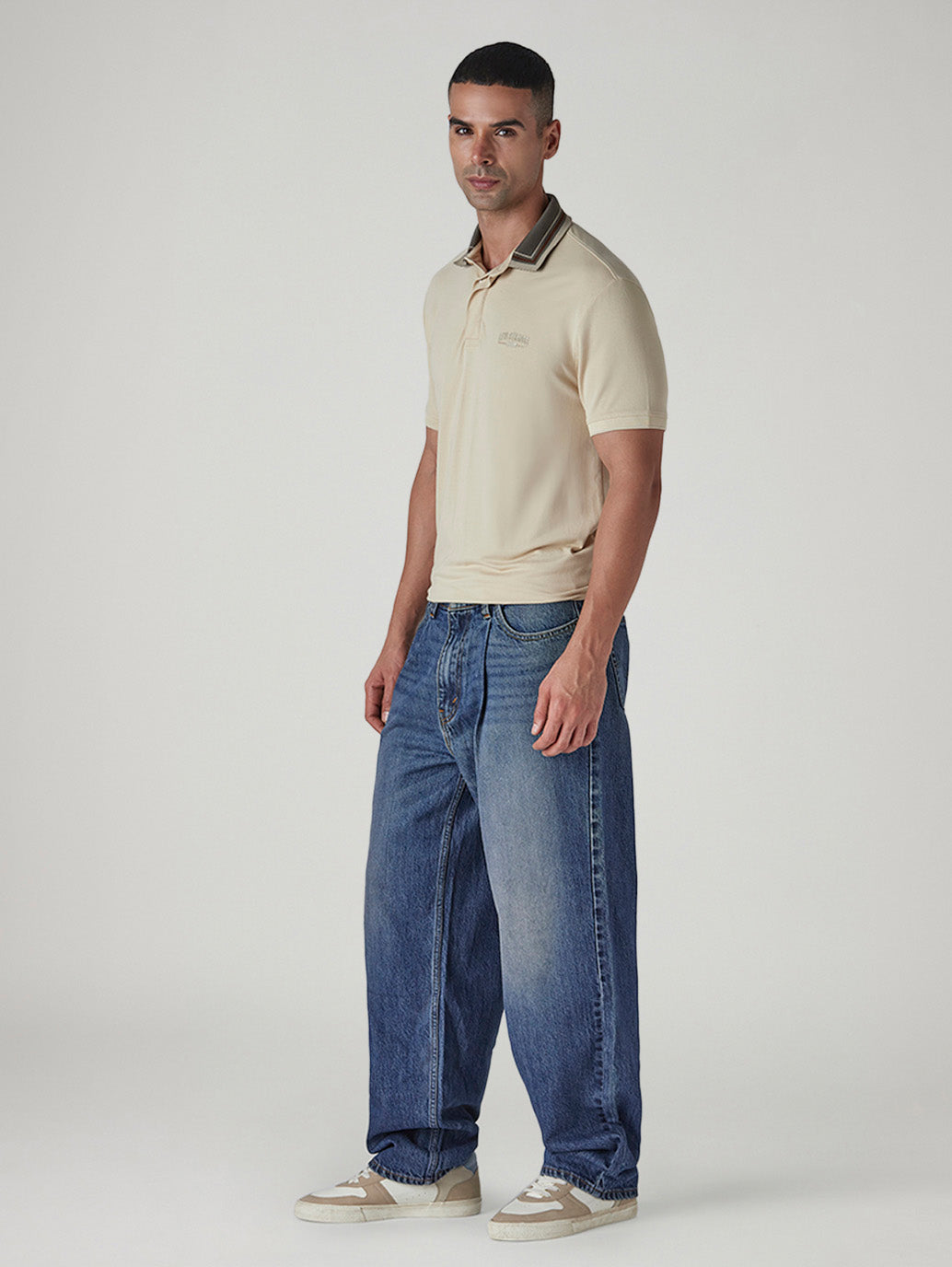 Men's 578 Tinted Indigo Baggy Fit Mid Rise Jeans - Side View