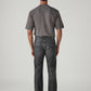Men's 505 Charcoal Grey Straight Fit Mid Rise Commuter Jeans - Back View