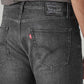 Men's 505 Charcoal Grey Straight Fit Mid Rise Commuter Jeans - Detail View