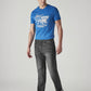 Men's 505 Charcoal Grey Straight Fit Mid Rise Commuter Jeans - Side View