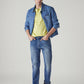 Men's 505 Blue Straight Fit Mid Rise Commuter Jeans - f80faa78-9b7c-4182-8121-b29f105c33dc View