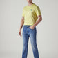 Men's 505 Blue Straight Fit Mid Rise Commuter Jeans - Side View