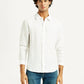 Men's Solid Slim Fit Linen Shirt - Front View