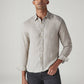 Men's Solid Slim Fit Redloop Linen Shirt - 20 View