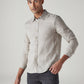 Men's Solid Slim Fit Redloop Linen Shirt - 20 View