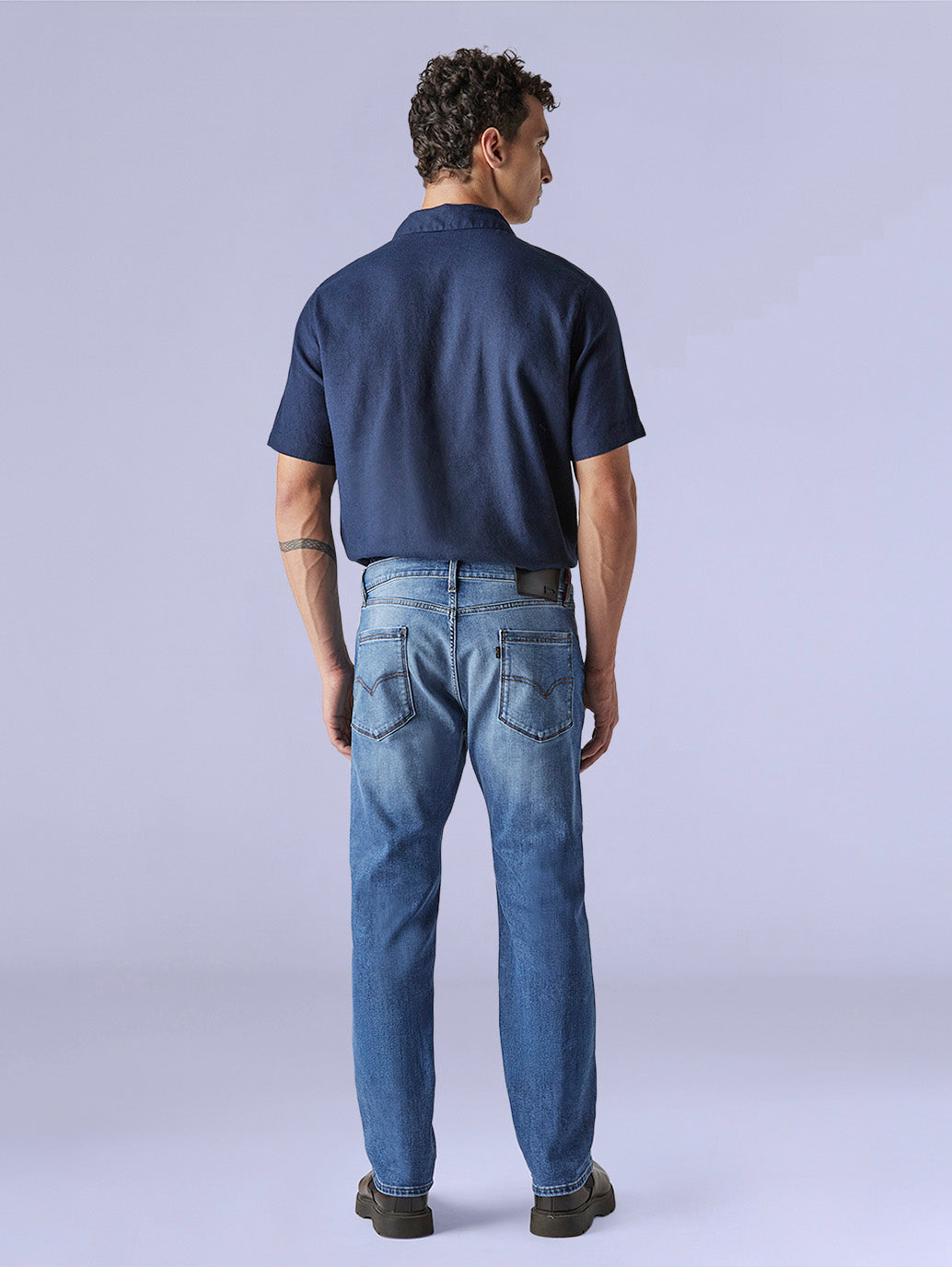 Men's Redloop 505 Blue Straight Fit Mid Rise Jeans - 6fd974a2-460e-4fcd-b5d7-52fc8573ebde View