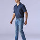 Men's Redloop 505 Blue Straight Fit Mid Rise Jeans - 423ddb87-1e78-4eb3-833e-5566dd3264d2 View