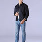 Men's Redloop 513 Indigo Slim Straight Fit Mid Rise Jeans - a10891d8-d433-4fc9-99c5-ba69f8e545f0 View