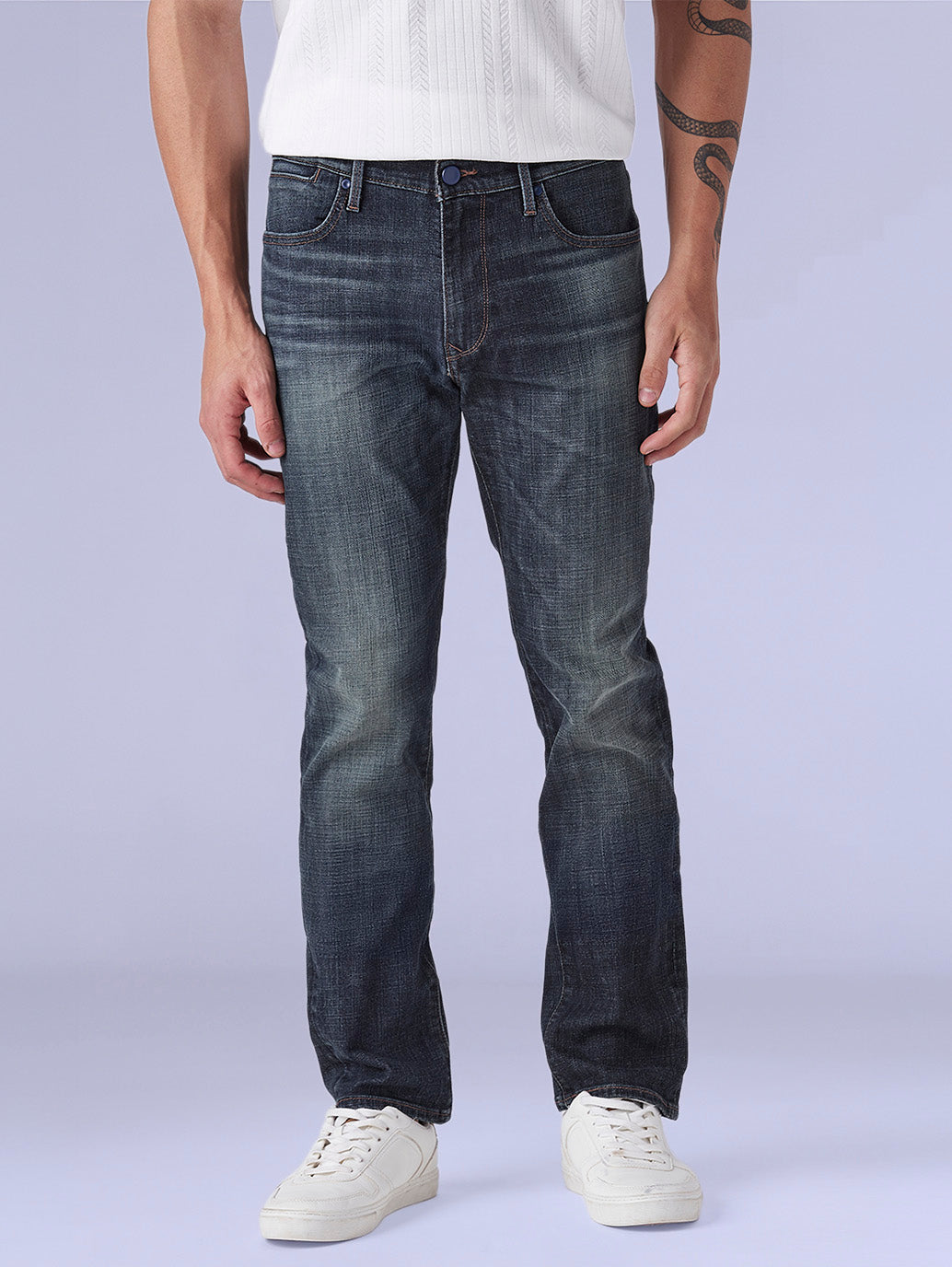 Men's 511 Dark-Blue Slim Fit Mid Rise Redloop Jeans - 084158b5-bfec-4319-936f-5f85fd33744b View