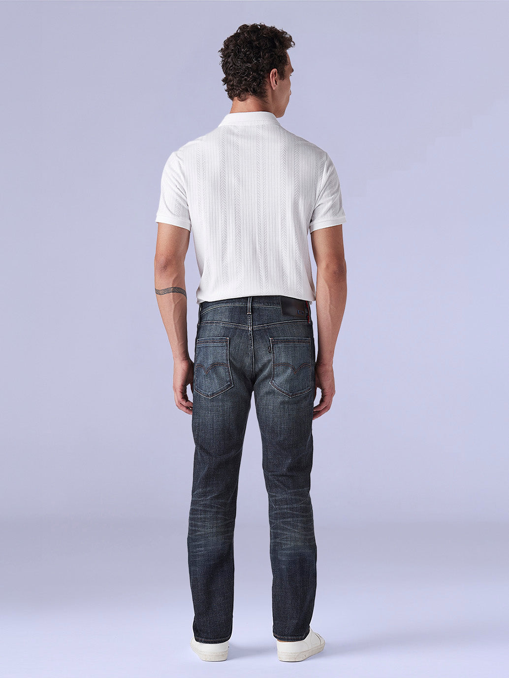 Men's 511 Dark-Blue Slim Fit Mid Rise Redloop Jeans - 0c759bd7-23be-4637-be46-39fea19f375b View