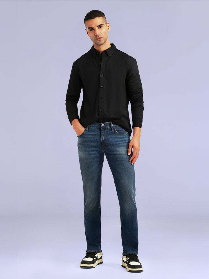 Men's Redloop 511 Blue Slim Fit Mid Rise Jeans