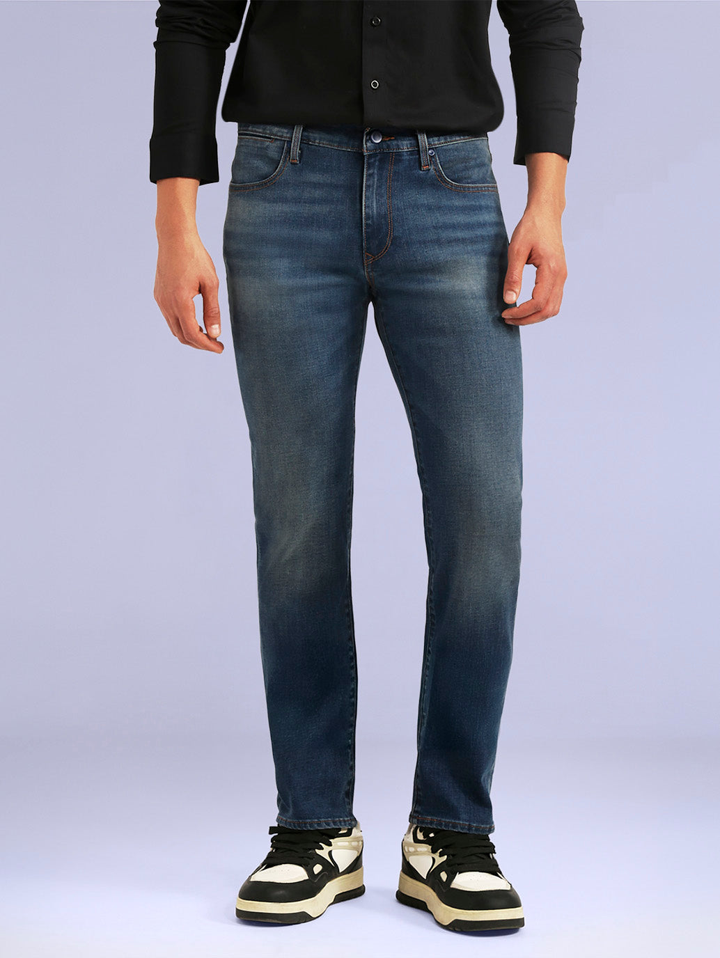 Men's Redloop 511 Blue Slim Fit Mid Rise Jeans - b724b8a9-840a-4856-81df-61274d3d2ec0 View