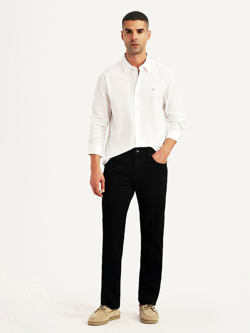 Men's Redloop 511 Black Slim Fit Mid Rise Jeans