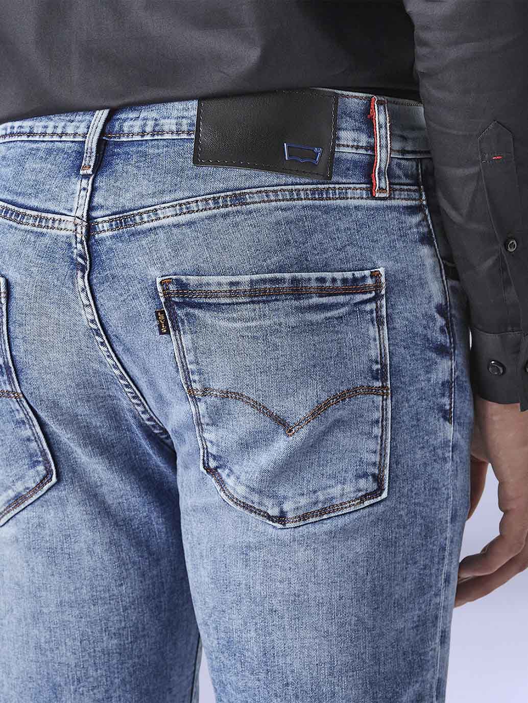 Men's Redloop 511 Indigo Slim Fit Mid Rise Jeans - 72fe2eeb-2a6e-4e38-a6f5-083ed014fd34 View