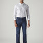 Men's 505 Dark Indigo Straight Fit Mid Rise Redloop Jeans - Front View