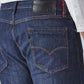 Men's 505 Dark Indigo Straight Fit Mid Rise Redloop Jeans - Detail View