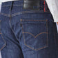Men's 505 Dark Indigo Straight Fit Mid Rise Redloop Jeans - 32519053-6cb5-4788-bb34-37b594a747c5 View
