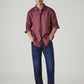 Men's 505 Dark Indigo Straight Fit Mid Rise Redloop Jeans - Logo View