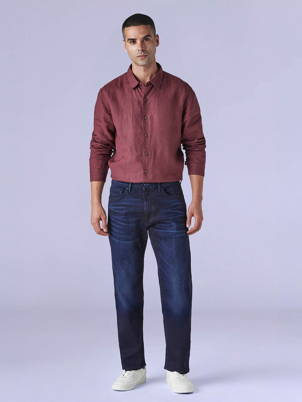 Men's 505 Dark Indigo Straight Fit Mid Rise Redloop Jeans - cc1095d5-a15b-48a0-87ed-32739731444b View