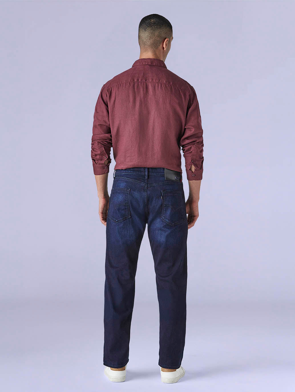 Men's 505 Dark Indigo Straight Fit Mid Rise Redloop Jeans - 45fc719a-297e-44b7-a1be-4fab27ddedce View