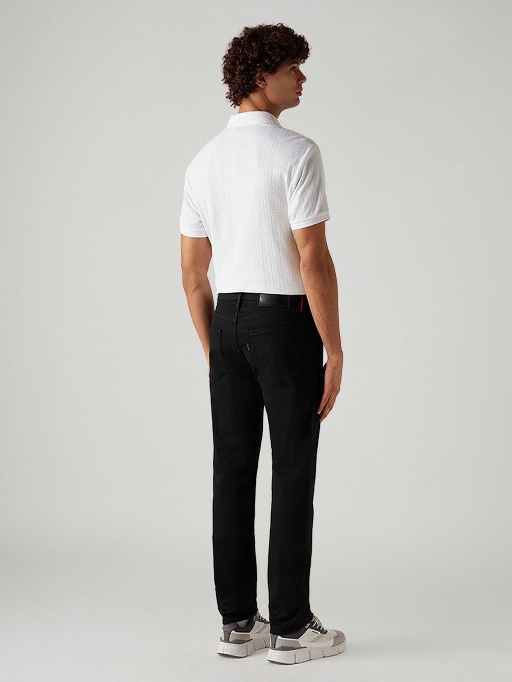 Men's 511 Black Slim Fit Innovation Stretch Jeans - Back View