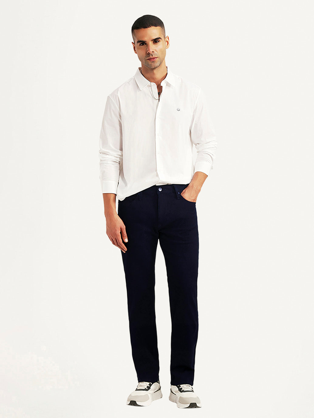 Men's Redloop 511 Dark Blue Slim Fit Mid Rise Jeans
