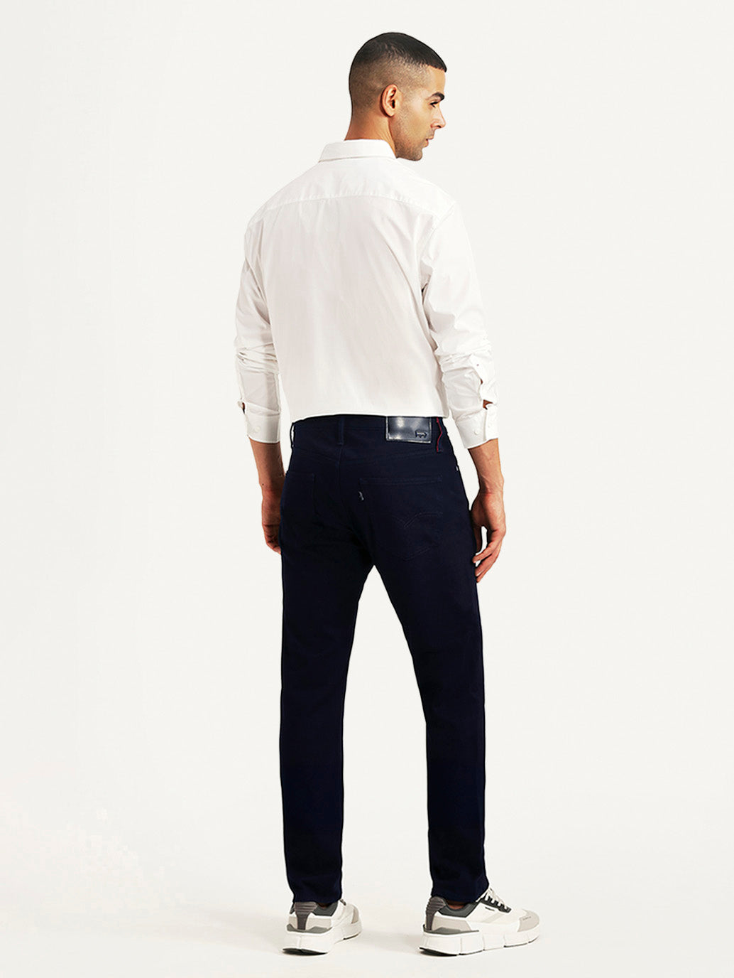 Men's Redloop 511 Dark Blue Slim Fit Mid Rise Jeans - Back View