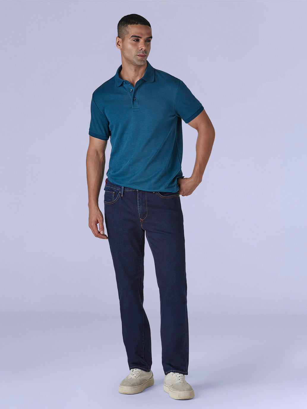 Men's Redloop 511 Dark Blue Slim Fit Mid Rise Jeans
