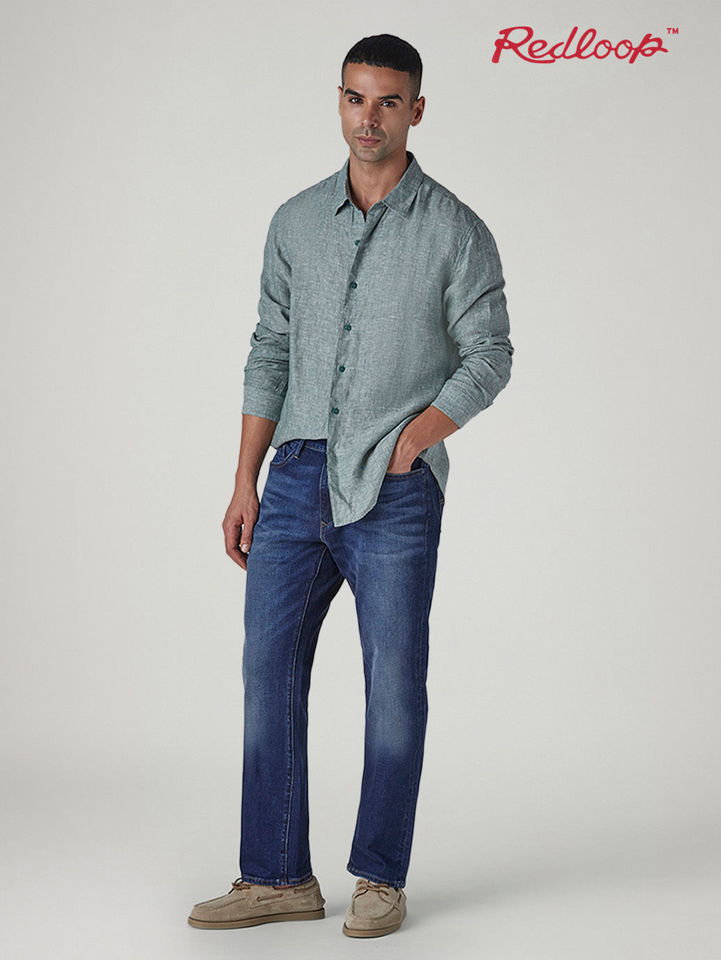 Men's 511 Med Indigo Slim Fit Mid Rise Redloop Jeans