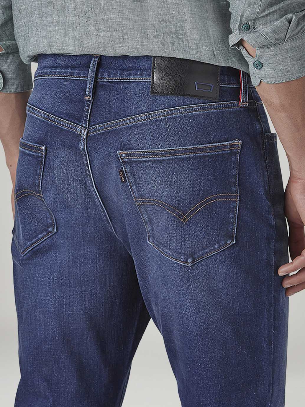 Men's 511 Med Indigo Slim Fit Mid Rise Redloop Jeans - 20 View