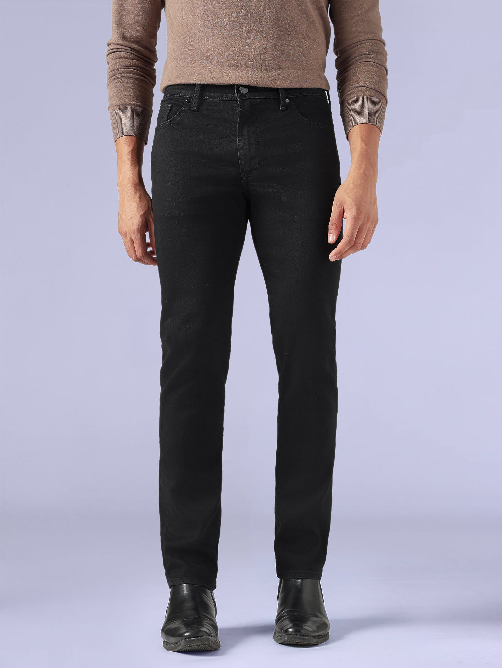 Men's 511 Black Slim Fit Mid Rise Redloop Jeans - Front View
