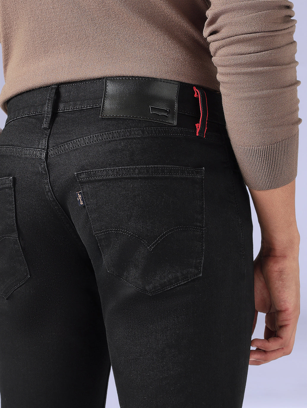 Men's 511 Black Slim Fit Mid Rise Redloop Jeans - 20 View
