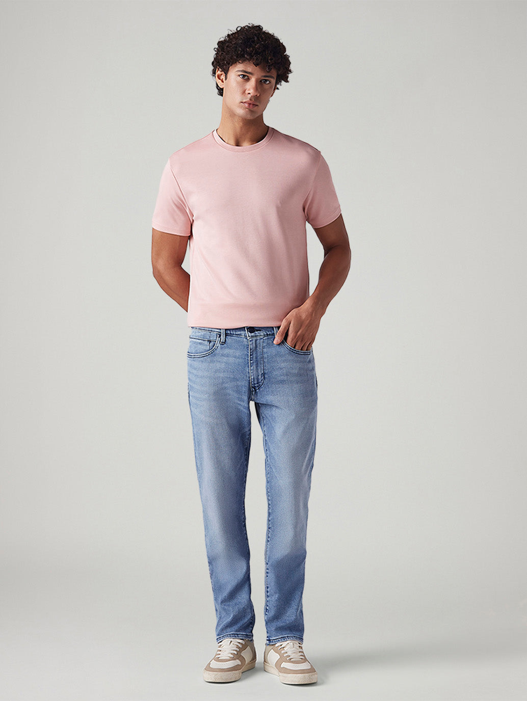 Men's 511 Light Indigo Slim Fit Mid Rise Redloop Jeans - Front View
