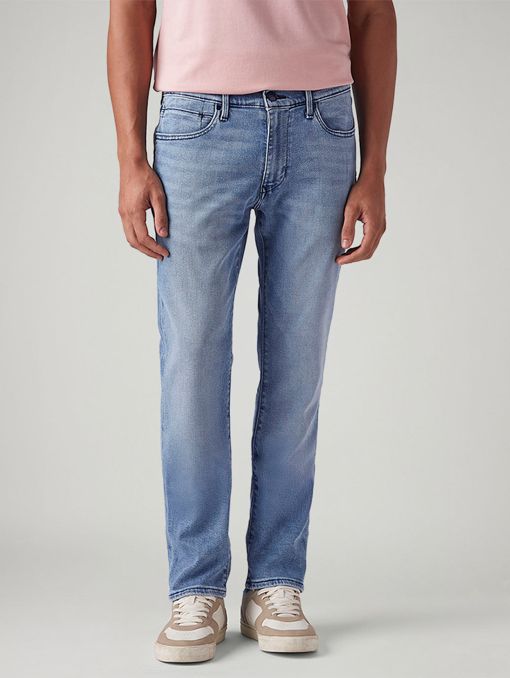 Men's 511 Light Indigo Slim Fit Mid Rise Redloop Jeans - Front View
