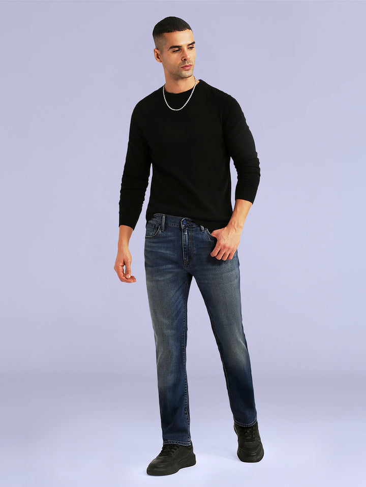 Men's Redloop 511 Blue Slim Fit Mid Rise Jeans