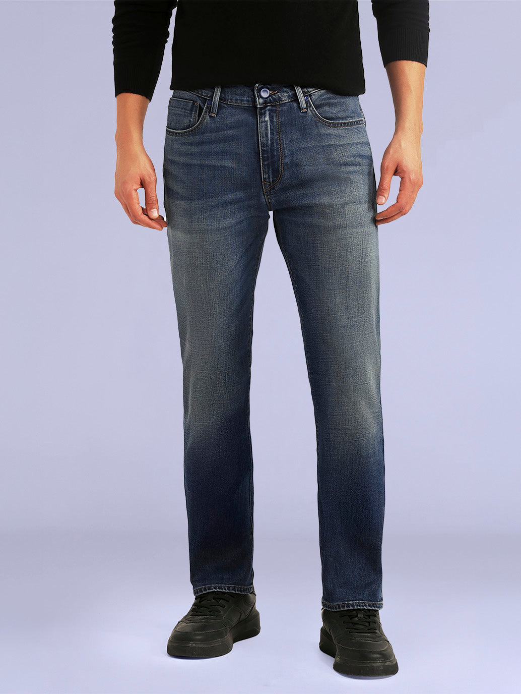 Men's Redloop 511 Blue Slim Fit Mid Rise Jeans - abe2de65-184e-4230-abed-9834550678fe View